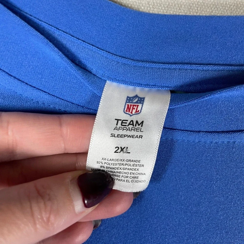 NFL‎ Detroit Lions Team Apparel Pajama Pants Long Sleeve Shirt Set - Size 2XL